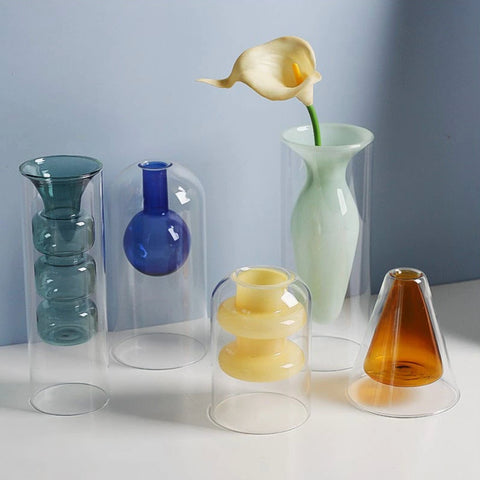Bubble Color Vase - Yellow Opaque