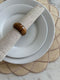 Straw Wave Placemats Beige - Set of 6