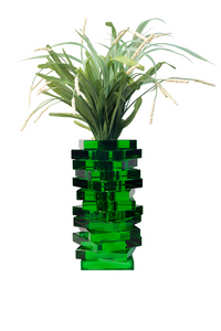 Jenga Vase - Green