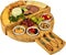 Split Level Bamboo Cheese Board and Knife Set - Round