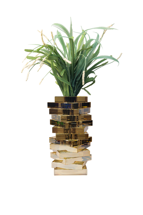 Jenga Vase - Ambar