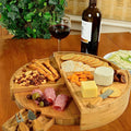 Bamboo Cheese Board and Knife Set - Round