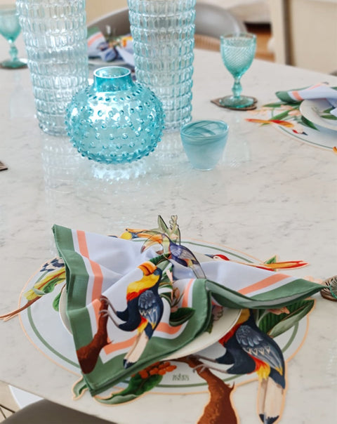 Tucan Acrylic Napkin Rings - Set of 6