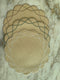 Straw Wave Placemats Beige - Set of 6