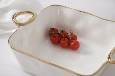 Oven To Table Square Baking Dish - Golden Handles
