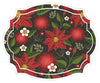 Christmas Modern Flowers Placemats & Coasters - Set of 12