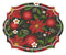 Christmas Modern Flowers Placemats & Coasters - Set of 12