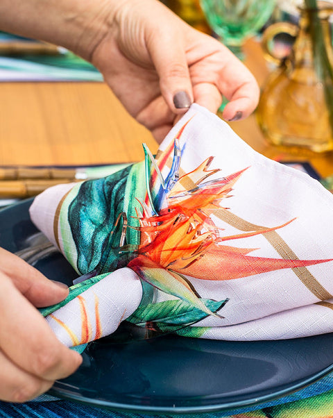 Paraiso Acrylic Napkin Rings - Set of 6