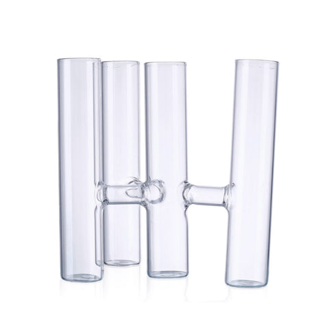 Attached 4 Small Bud Vase Cylinder