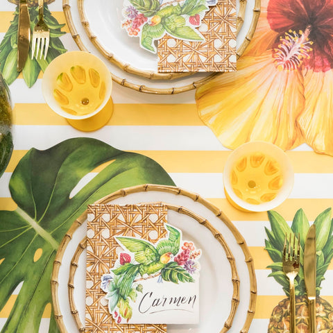 Marigold Stripe Paper Runner