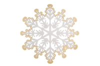 Mijal Gleiser Reversible Leather Placemats - Set of 4 - Snowflake