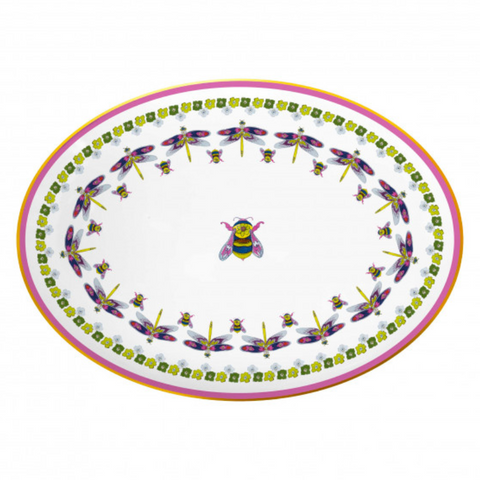 Amazzonia Porcelain Oval Platter - Bee