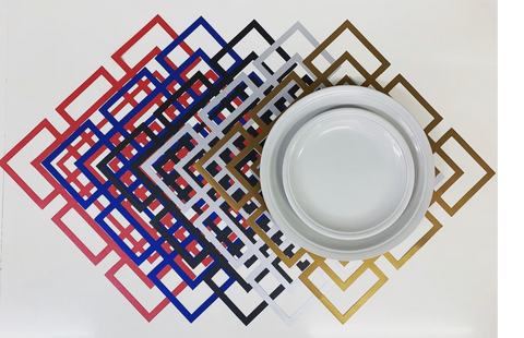 Cubical Paper Placemats - Set of 12