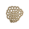 Mijal Gleiser Reversible Leather Trivet - Set of 2 - Honeycomb