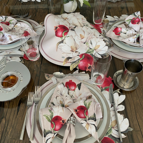 Peonies & Pomegranates Table Top