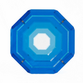 Octagonal Sculpture - Blue