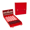 Color Leather Backgammon & Chess Set