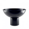 Matte Black Bowl with Pedestal
