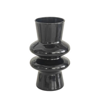 Black Modern Glass Vase