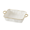 Oven To Table Rectangular Baking Dish - Golden Handles