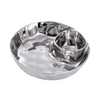 Oven to Table Round Chip & Dip - Silver