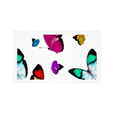 Acrylic Vanity Tray - Butterflies