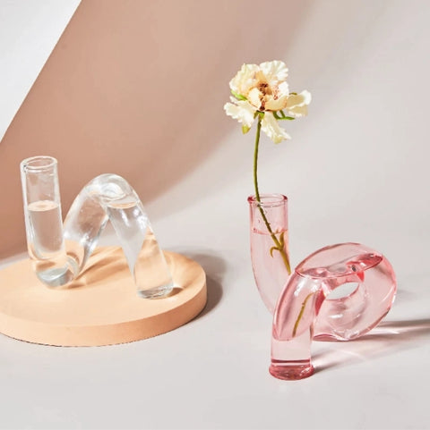 Glass Candlestick Holder/Vase