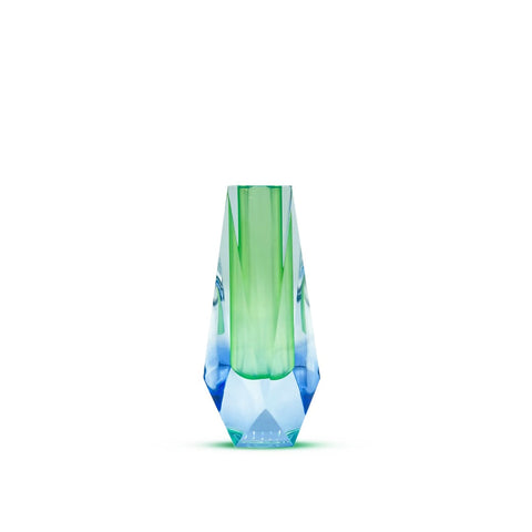 Lumina Iridescent Small Acrylic Vase - Blue/Green