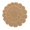 Jute Leaf Placemats Natural - Set of 6