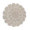 Jute Leaf Placemats White - Set of 6