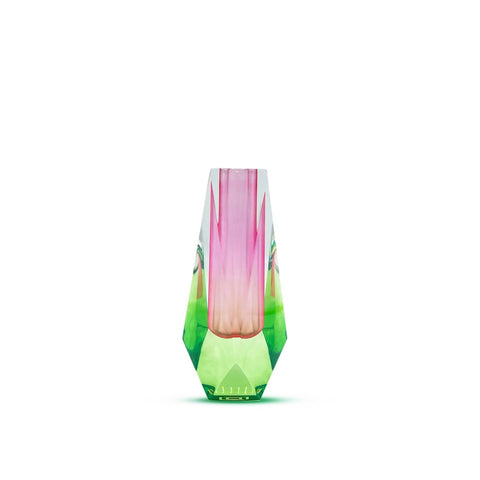 Lumina Iridescent Small Acrylic Vase - Pink/Green