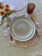 Pink Linen Double Scalloped Placemats - Set of 4