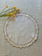 Off White Linen Double Scalloped Placemats - Set of 4