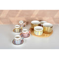 Aperitif Set of 4 Cups with Wooden Tray