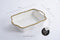 Oven to Table Rectangular Baking Dish - White with Gold Bead Trim