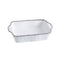 Oven to Table Rectangular Baking Dish - White with Silver Bead Trim
