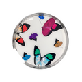 Nicolette Mayer Round Acrylic Tray - Butterflies