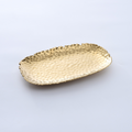 Oven to Table Oval Serving Platter - Gold Ripple
