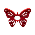 Red Butterfly Napkin Ring - Set of 4
