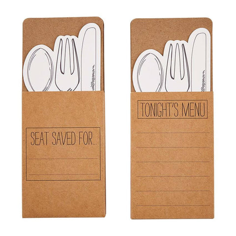 Paper Utensil Holder Set