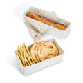 Oven to Table Ceramic Rectangular Dishes with Basketweave detail