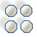 Blue Bamboo Edge Melamine Multipurpose Bowls - Set of 4
