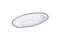Oven to Table Oval Serving Piece - White with Silver Bead Trim
