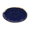 Oven to Table Oversized Serving Platter -  Blue & Gold