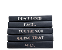 Quote Decorative Book - Look Back