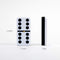 Modern Double Six Jumbo Domino Set with Racks "El Catire"