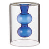 Cobalt Bubble Glass Candleholder