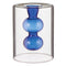 Cobalt Bubble Glass Candleholder