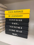 Quote Decorative Book - Look Back