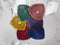 Mijal Gleiser Reversible Leather Coasters - Set of 6 - Rainbow